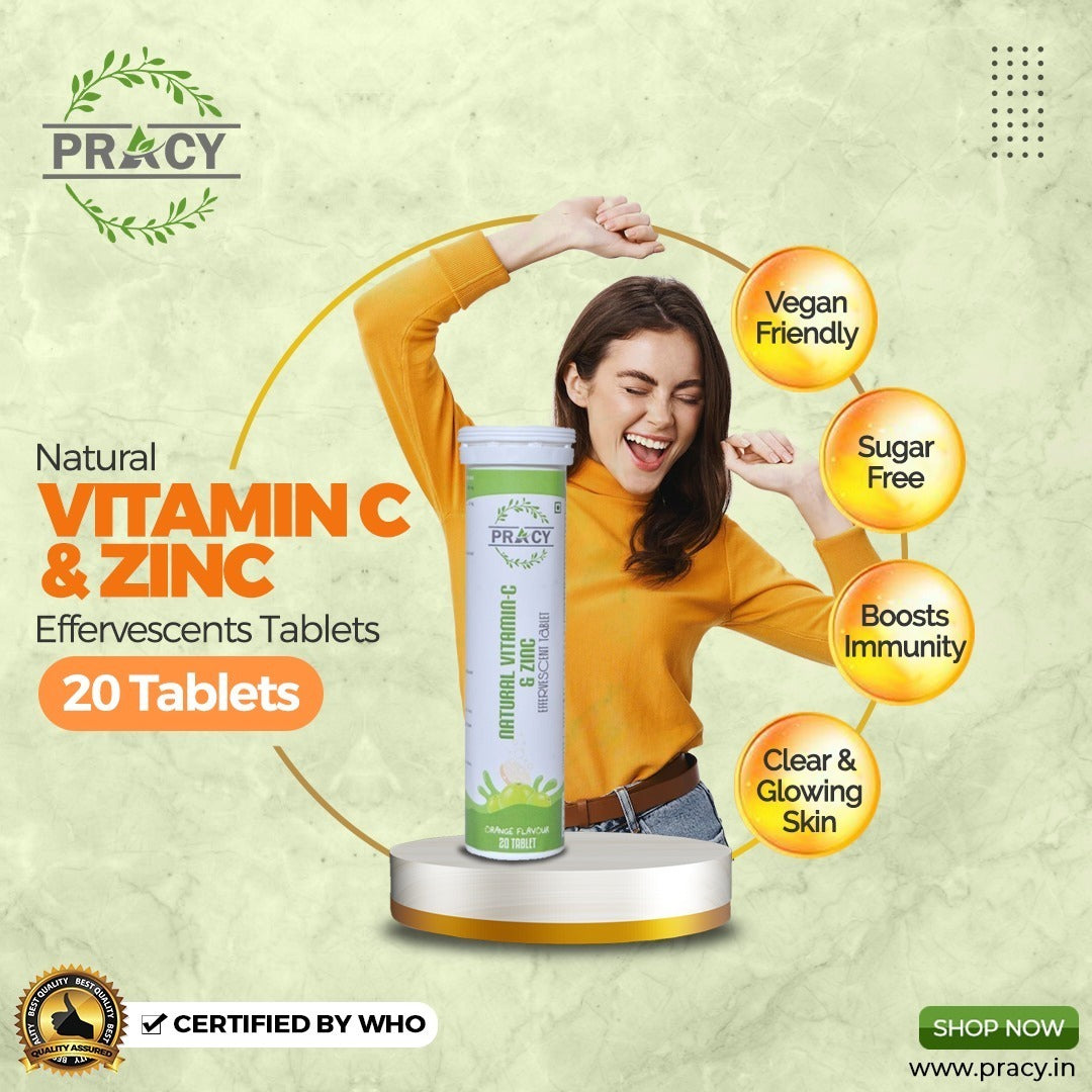 Pracy Natural Vitamin C & Zinc
