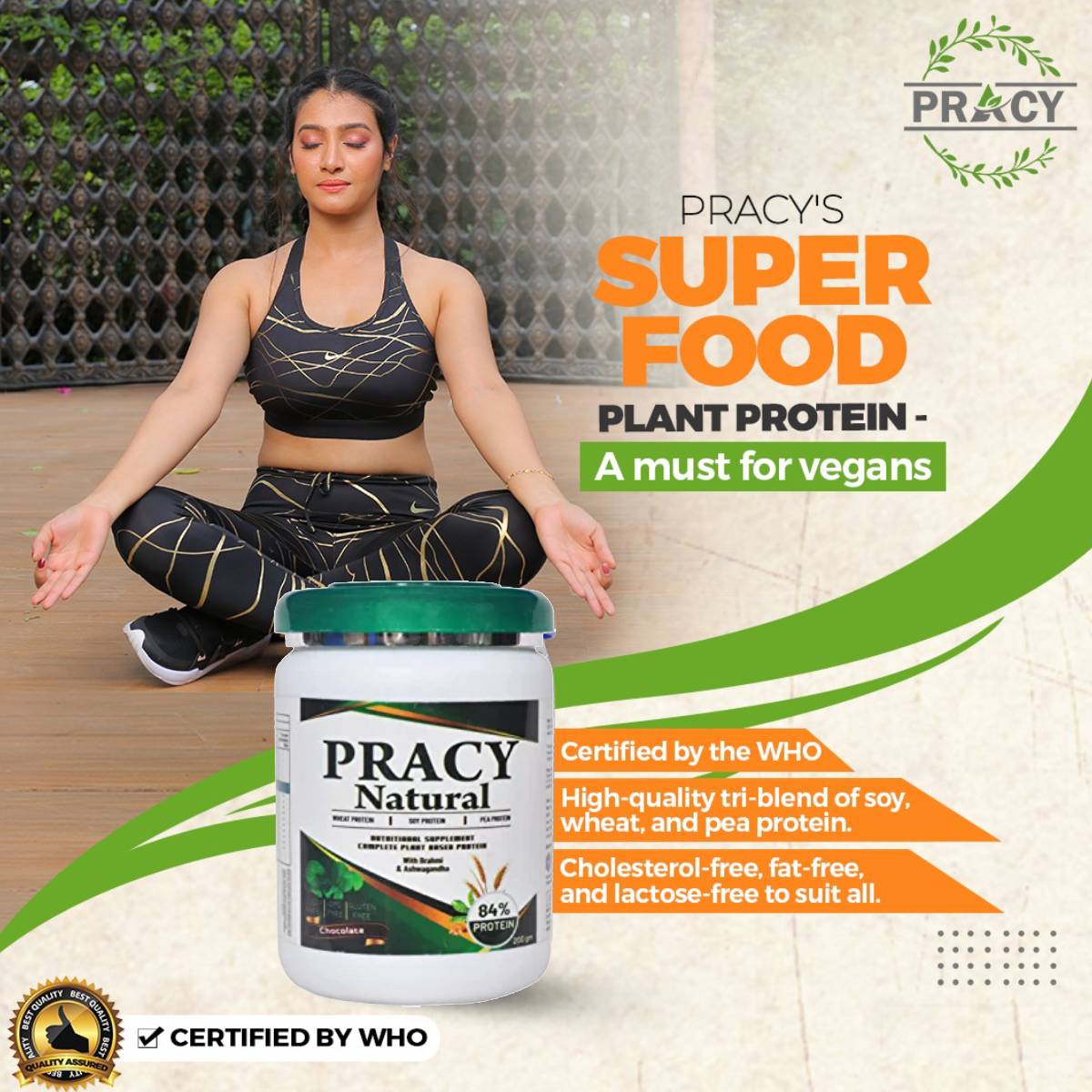 Pracy Protein with Ashwagandha & Brahmi