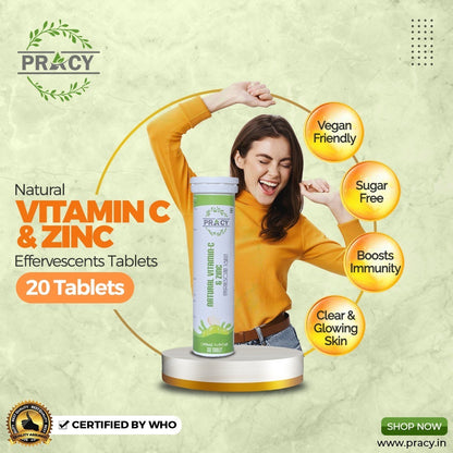 Pracy Natural Vitamin C & Zinc